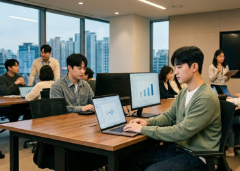 최근 채용 시장에서 구직자가 주목받기 위해 가장 필요한 역량으로 ‘인공지능(AI) 활용 능력’이 꼽혔다. [AI 생성 이미지]