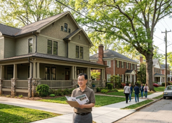 지난해 메트로 애틀랜타 지역에서 판매된 주택 가운데 10채 중 7채가 첫 호가보다 낮은 가격에 거래된 것으로 나타났다. [AI 생성 이미지]