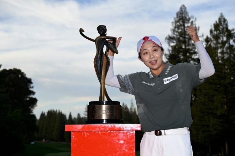 LPGA 투어 포티넷 파운더스컵에서 우승한 김효주. [연합뉴스 자료사진]