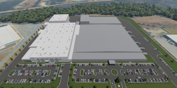 다스 앨라배마 공장의 증설 조감도.