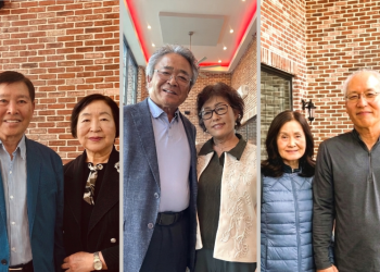 (왼쪽부터) 박종신·이송향 부부, 정상일·백수정 부부, 송대광, 김순희 부부.