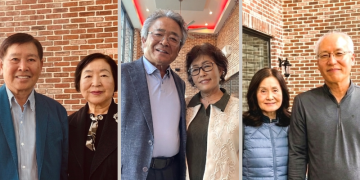 (왼쪽부터) 박종신·이송향 부부, 정상일·백수정 부부, 송대광, 김순희 부부.