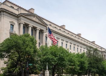 워싱턴 D.C.에 있는 법무부 건물 외관. [출처 셔터스톡]