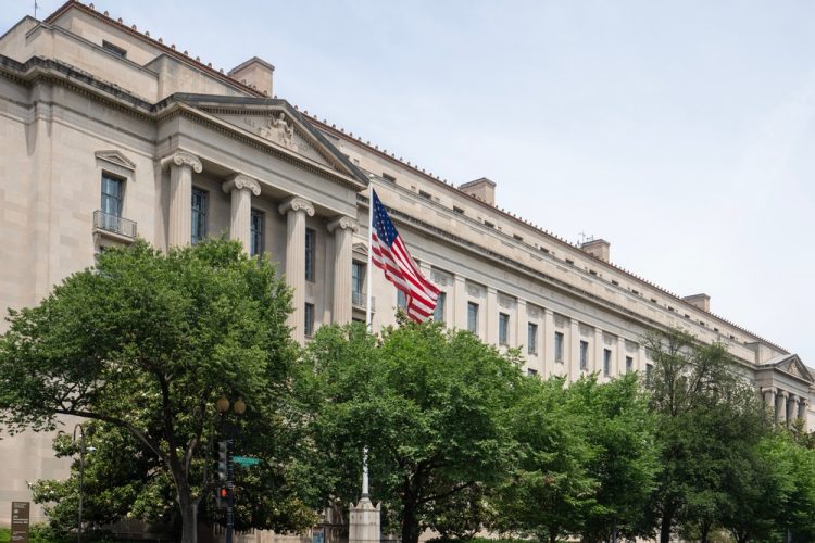 워싱턴 D.C.에 있는 법무부 건물 외관. [출처 셔터스톡]