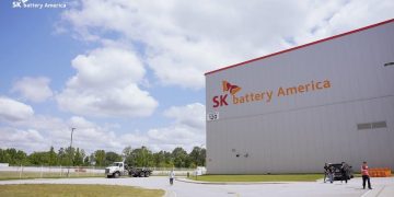 조지아주 커머스에 있는 SK배터리아메리카.