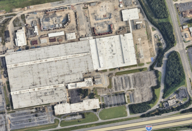 재개발 대상 106에이커 부지 항공사진.   [구글맵 제공]