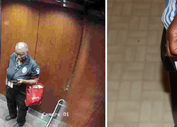 풀턴 검찰이 재판 과정에서 증거로 제시한 아파트 CCTV 영상 및 허벅지 상흔. 검찰은 CCTV에 찍힌 인물이 피해자를 살해한 직후의 용의자라고 주장했으며 허벅지 상처는 피해자와의 몸싸움으로 생긴 것이라고 했다.