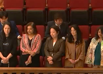 16일 채택된 조지아주 하원 결의안에 이름을 올린 5명의 아시아계 여성 리더들.