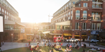 애틀랜틱 스테이션 광장.