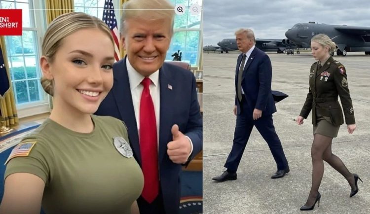 인공지능(AI)으로 생성된 여군 제시카 포스터. 사진 인스타그램 캡처