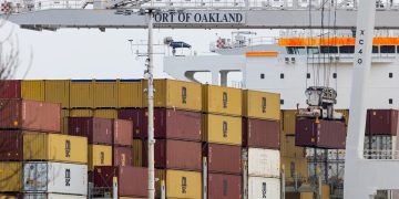 캘리포니아주 오클랜드항. [로이터]