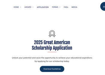 위대한 미국 장학재단 홈페이지 캡처.