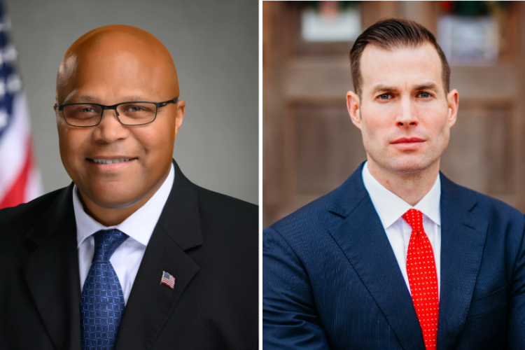 숀 해리스(민주·왼쪽)) 후보와 클레이 풀러(공화) 후보.