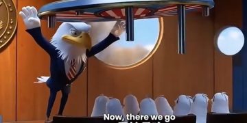 미국 주재 중국대사관이 9일 소셜미디어(SNS)에 올린 동영상. 사진 인스타그램 캡처