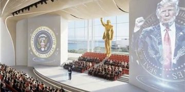 트럼프 기념관 조감도. 사진 트럼프 대통령 소셜미디어