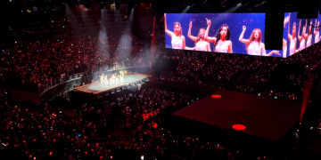 지난달 27일 애틀랜타 스테이트팜 아레나에서 열린 트와이스 공연. 장채원 기자