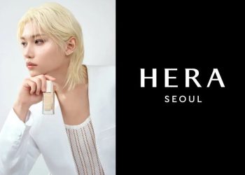 아모레퍼시픽의 컨템포러리 뷰티 브랜드 '헤라'의 글로벌 앰버서더인 그룹 스트레이키즈의 멤버 필릭스. 헤라는 필릭스를 필두로 일본 시장 공략에 나서고 있다. 사진 헤라