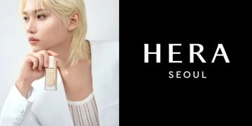 아모레퍼시픽의 컨템포러리 뷰티 브랜드 '헤라'의 글로벌 앰버서더인 그룹 스트레이키즈의 멤버 필릭스. 헤라는 필릭스를 필두로 일본 시장 공략에 나서고 있다. 사진 헤라