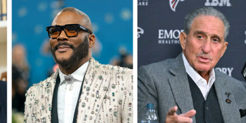 왼쪽부터 클래런스 토마스, 타일러 페리, 아서 블랭크, 앨리스 워커.