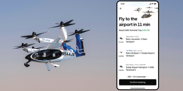 두바이에서 첫 운항 예정인 우버의 에어택시 ‘우버 에어’. [우버 제공]