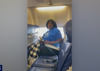 태미 파커가 좌석에 앉은 뒤 촬영한 영상. [폭스5 캡처]