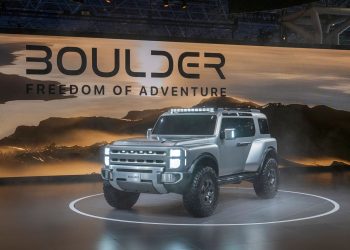 현대차가 1일(현지시간) 미국 뉴욕에서 열린 '2026 뉴욕 국제 오토쇼'에서 '볼더(Boulder)' 콘셉트카를 최초로 공개했다. 중형 픽업트럭인 볼더는 현대차가 본격적으로 북미 픽업 시장에 진출하겠다는 신호로 해석된다. 사진 현대차그룹