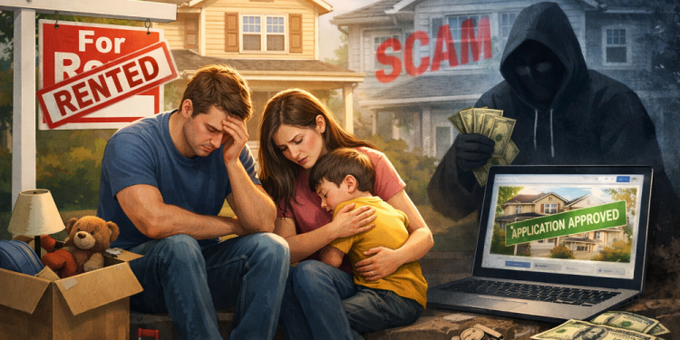 가짜 임대 광고 사기에 속는 피해가 애틀랜타 일대에 빈번히 일어나고 있다. [AI 생성 이미지]