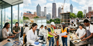 조지아주의 고용 증가세가 연초 기대치에 못 미치는 것으로 나타났다. [AI 생성 이미지]