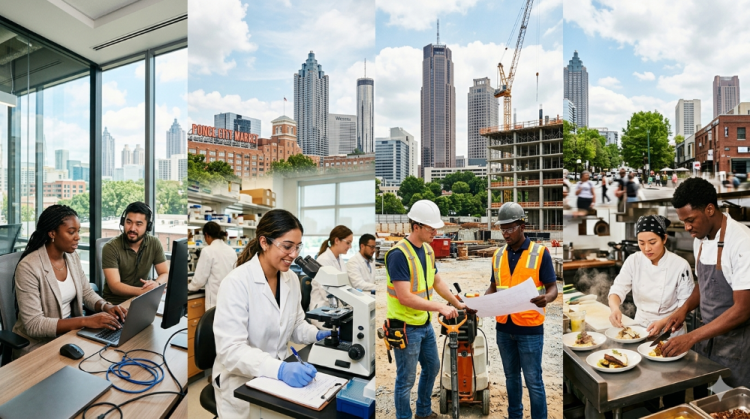 조지아주의 고용 증가세가 연초 기대치에 못 미치는 것으로 나타났다. [AI 생성 이미지]
