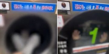 초등학생으로 추정되는 남자 아이가 무인 빨래방 내 건조기에 들어가는 영상이 공개돼 논란이다. 사진 인스타그램 캡처