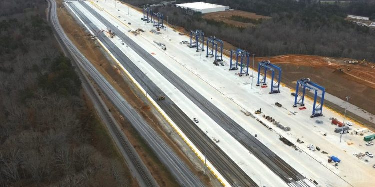 게인즈빌 내륙항만 전경. [조지아 항만청 제공]