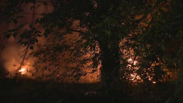 27일 오전 디캡 카운티에서 동시다발적으로 발생한 화재.  [디캡 소방국 제공]