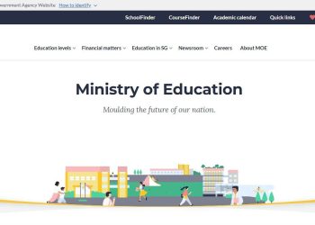 사진 싱가포르 교육부 홈페이지 캡처