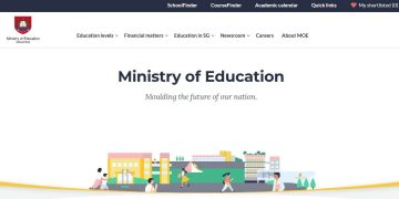 사진 싱가포르 교육부 홈페이지 캡처