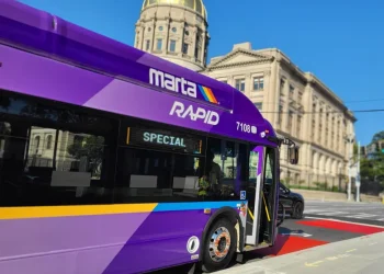 애틀랜타 A-라인 급행버스. [MARTA 제공]