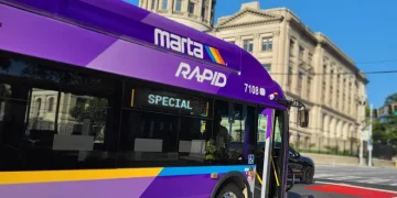 애틀랜타 A-라인 급행버스. [MARTA 제공]