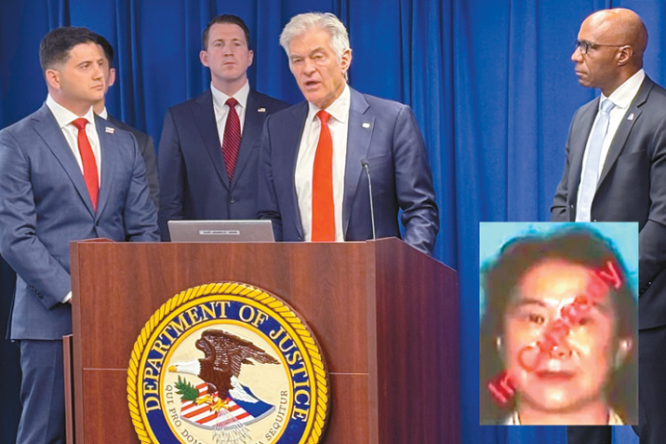 2일 메흐메트 오즈(가운데) 메디케어·메디케이드 서비스국 국장과 연방수사국(FBI) 관계자들이 호스피스 의료 사기 수사 결과를 발표하고 있다. 이 사건으로 한인을 포함한 15명이 기소됐다. [법무부 페이스북 캡처]