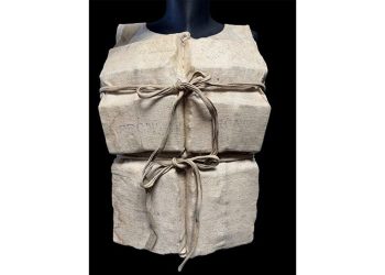 경매 매물로 나오는 타이타닉호 생존자의 구명조끼. 헨리 알드리치 앤 선 홈페이지 캡처