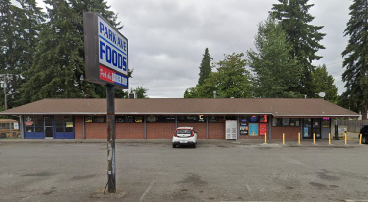 사건이 일어난 파크 애비뉴 푸드 주차장. 구글맵 캡처.