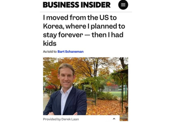 한국에 살고 있는 컨설턴트 데릭 란은 두 자녀를 둔 이후 교육 문제를 이유로 다시 미국행을 고민하고 있다.