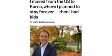 한국에 살고 있는 컨설턴트 데릭 란은 두 자녀를 둔 이후 교육 문제를 이유로 다시 미국행을 고민하고 있다.