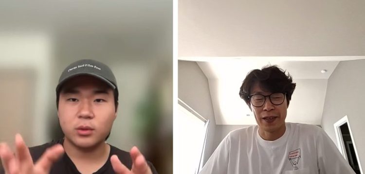 다큐 '얼'의 주인공 송형용 씨(오른쪽)와 이한얼 감독.