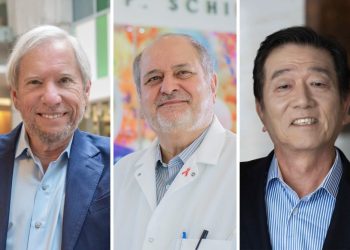 왼쪽부터 에모리대학교의 데니스 리오타 화학과 교수, 레이먼드 쉬나지 소아과 교수, 최우백 박사. [에모리대 제공]