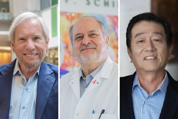 왼쪽부터 에모리대학교의 데니스 리오타 화학과 교수, 레이먼드 쉬나지 소아과 교수, 최우백 박사. [에모리대 제공]