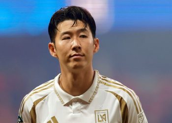손흥민(LAFC)이 지난 6일 멕시코 톨루카 네메시오 디에스 스타디움에서 열린 북중미카리브축구연맹 챔피언스리그 준결승에 출전하고 있다. EPA=연합뉴스