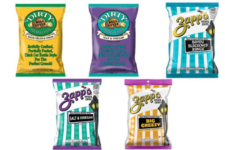 리콜 대상에 포함된 Zapp’s 브랜드 감자칩 제품.  [출처 FDA]