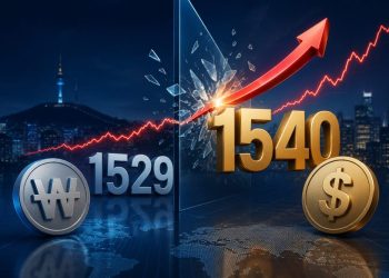 서울 외환시장에서 4일(한국시간) 원/달러 환율이 1529원대로 주간거래를 마친 뒤 야간거래 장중 1540원을 넘겼다. [AI 생성 이미지]