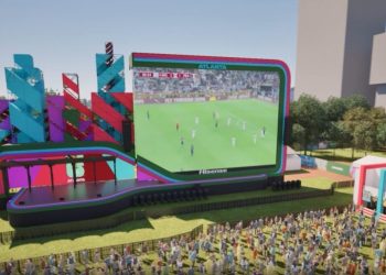 애틀랜타 다운타운 센테니얼 올림픽공원에서 열릴 FIFA 팬 페스티벌 조감도. [애틀랜타 시 제공]