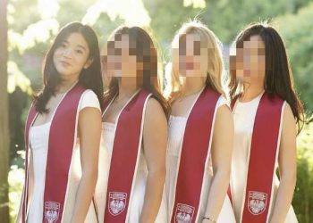 이재용 회장의 장녀 이원주양(왼쪽)의 미국 시카고대학교 졸업사진. [사진 SNS 캡처]
