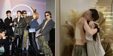 그룹 BTS(방탄소년단, 왼쪽) 콘서트 티켓 구매를 위해 급여 선지급을 요청한 가사도우미가 고용주를 안고 웃고 있다. 사진 빅히트뮤직·인스타그램 @Yvonne Lareina Lee 캡처